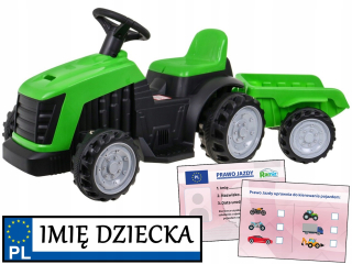 STABILNÝ TRAKTOR s akumulátorom + príves